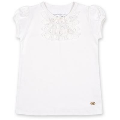 Футболка дитяча Breeze з мереживом (6640-98G-cream)