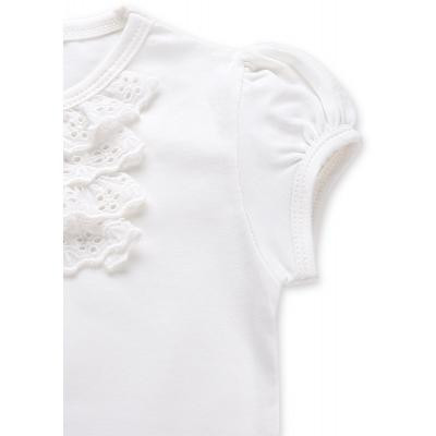 Футболка дитяча Breeze з мереживом (6640-98G-cream)