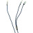 Кабель мультимедійний AUX MH-270 jack - jack 3.5mm-Type-C 1.2m blue XoKo (XK-MH-270)
