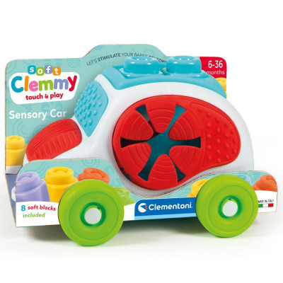 Розвиваюча іграшка Clementoni Машинка з конструктором Sensory Car, 8 деталей (17315)