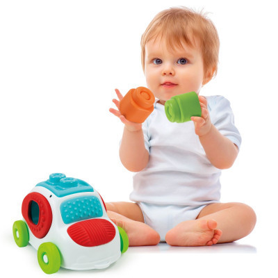 Розвиваюча іграшка Clementoni Машинка з конструктором Sensory Car, 8 деталей (17315)
