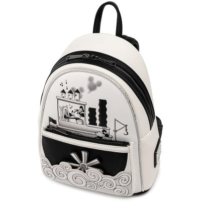Рюкзак шкільний Loungefly Disney - Mickey Mouse Steamboat Willie Music Cruise Mini Backpack (WDBK1657)