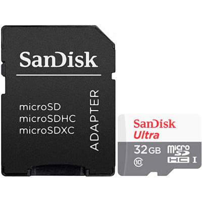 Карта пам&#039;яті SanDisk 32GB microSD class 10 Ultra Light (SDSQUNR-032G-GN3MA)