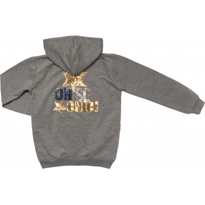 Спортивний костюм дитячий Breeze з паєтками (13097-134G-gray)