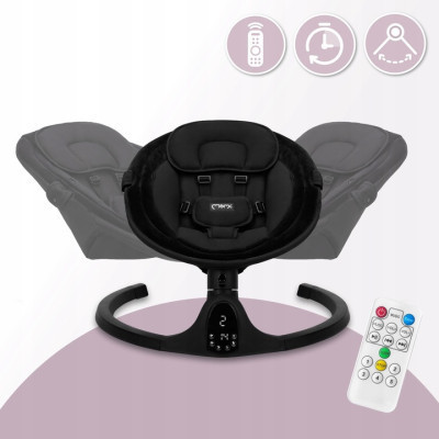 Крісло-гойдалка MoMi Kenani Onyx Black (BULE00038)