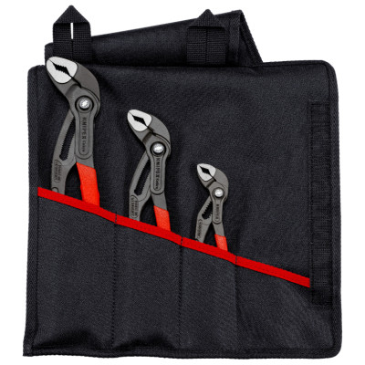 Ключ KNIPEX Cobra, преставний, 3шт в чохлі (00 19 55 S9)