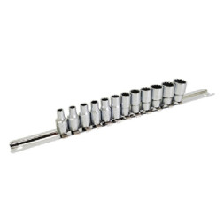 Набір головок Toptul на планці 12-гранні 1/4&quot; 12шт. 4-13мм (GAAQ0801U-12)