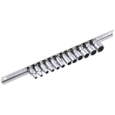 Набір головок Toptul на планці 12-гранні 1/4&quot; 12шт. 4-13мм (GAAQ0801U-12)