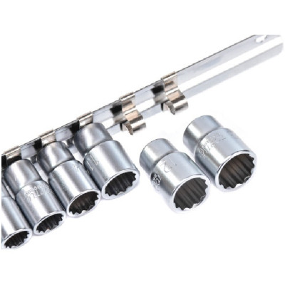 Набір головок Toptul на планці 12-гранні 1/4&quot; 12шт. 4-13мм (GAAQ0801U-12)