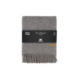 Плед Ardesto Leonardo Doubleface 100% вовна 140x200 см тауп-сірий (ART0406LD)