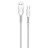 Дата кабель USB 2.0 AM to Micro 5P 1.0m line-drawing white ColorWay (CW-CBUM028-WH)