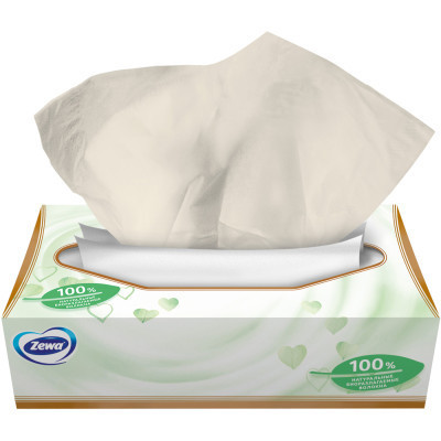 Серветки косметичні Zewa Softis Natural Soft 80 шт. (7322541351414)