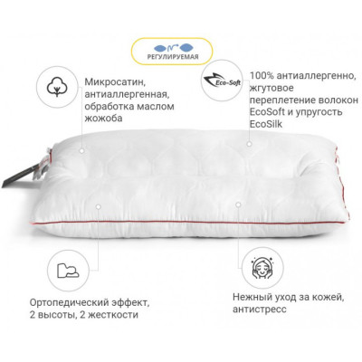 Подушка MirSon ортопедична DeLuxe Eco-Soft Jojo 566 50х70 см (2200000625175)