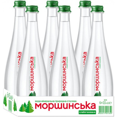 Мінеральна вода Моршинська Преміум 0.5 сл/газ скл. (4820017000239)