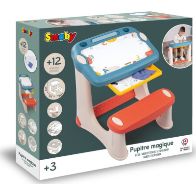 Набір для творчості Smoby Парта-дошка &quot;Магічна&quot; з аксес., 56х57х52 см (420224)