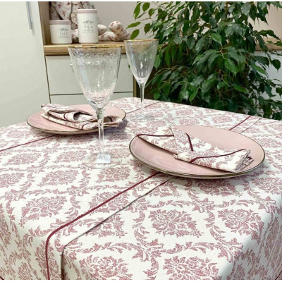 Скатертина Прованс Avantime Версаль Бордо 132х132 см (17274)