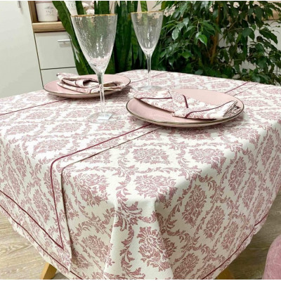 Скатертина Прованс Avantime Версаль Бордо 132х132 см (17274)