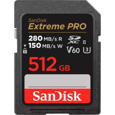 Карта пам&#039;яті SanDisk 512GB SDXC class 10 UHS-II U3 V60 (SDSDXEP-512G-GN4IN)