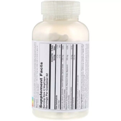 Мінерали Solaray Кальцій Магній Цинк, Calcium Magnesium Zinc, 250 капсул (SOR-04561)