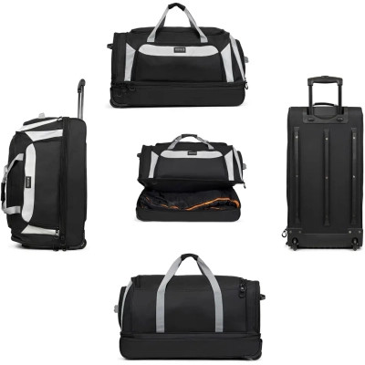 Дорожня сумка TravelZ Wheelbag Doubleloader black 96L (603098) (931071)