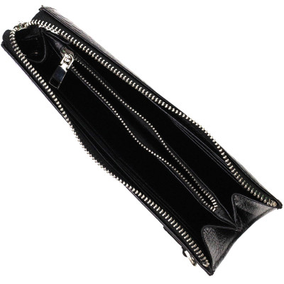 Сумка Bond Accessories З натуральної шкіри Чорна (22049)