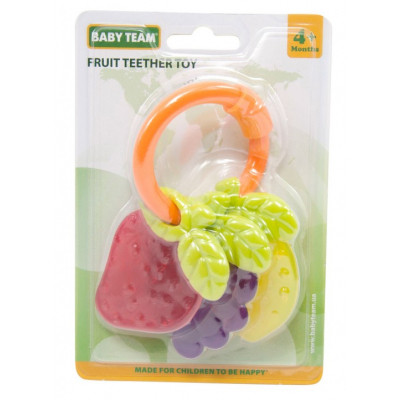 Прорізувач Baby Team Брязкальце Фрукти (8470)