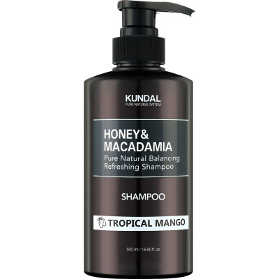 Шампунь Kundal Honey &amp; Macadamia Nature Shampoo Tropical Mango 500 мл (8809568748315)