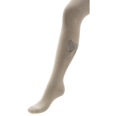 Колготки дитячі BNM з метеликами зі стразами (M0C0302-1172-7G-beige)