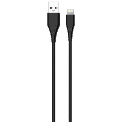 Зарядний пристрій ColorWay 1USB AUTO ID 2A (10W) black + cable Lightning (CW-CHS012CL-BK)