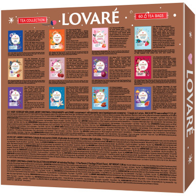 Чай Lovare Merry Christmas 12 видів по 5 шт (lv.03285)