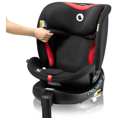 Автокрісло Lionelo Navy I-Size Black Red (LO-NAVY I-SIZE BLACK RED)