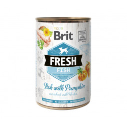 Консерви для собак Brit Fresh Fish/Pumpkin 400 г (з рибою та гарбузом) (8595602533923)