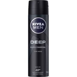 Антиперспірант Nivea Men Deep Black Charcoal 150 мл (4005900495204/4006000008202)