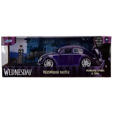 Машина Jada металева Венздей Фольксваген Бітл з фігуркой Венздей, 1:24 (253255076)