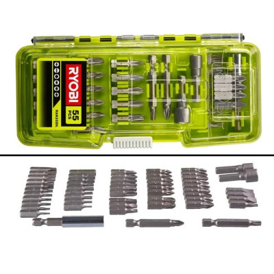 Набір біт Ryobi RAK55DK 55шт, кейс (5132004357)