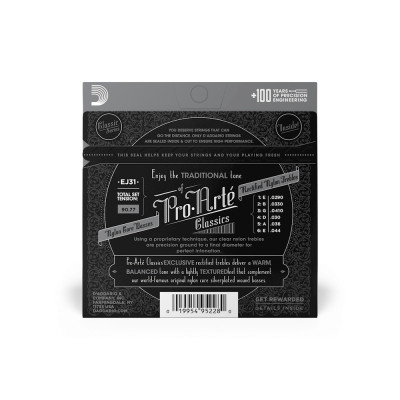 Струни для гітари D&#039;Addario Pro-Arte Rectified Nylon Hard Tension (EJ31)