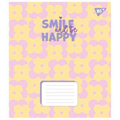 Зошит Yes Smile and be happy А5 36 аркушів лінія (767353)