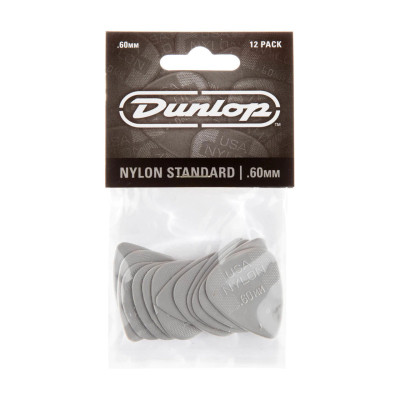 Медіатор Jim Dunlop Nylon Standard Pick 0.60mm 12 шт. (44P.60)