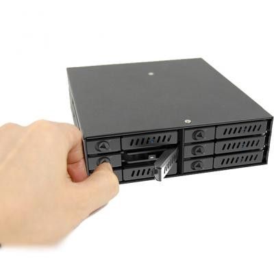 Бекплейн Chieftec 1x5.25&quot;/6x2.5&quot; Hot-Swap Metal (CMR-625)