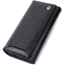 Гаманець ST Leather Шкіряний Чорний (22683)
