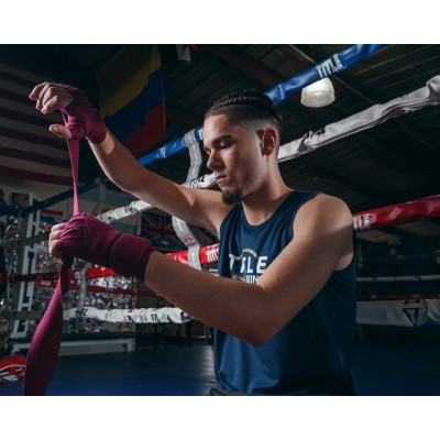 Бинт для спорту Title Boxing Select 180&quot; Semi Elastic Mexican 4.5м Maroon (SMHW XL MR)