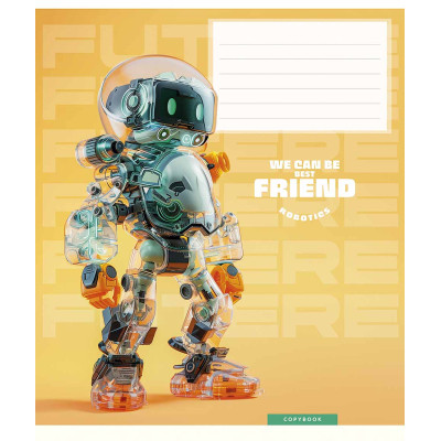 Зошит Школярик We can be best friend 12 аркушів коса лінія (012-3461C)