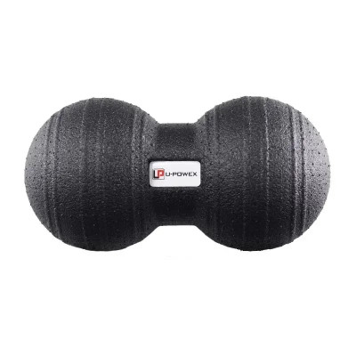 Масажний м&#039;яч U-Powex подвійний Epp foam peanut ball d 8 х 16 cm Black (UP_1004_Ball_D8*16cm)