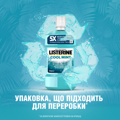 Ополіскувач для порожнини рота Listerine Свіжа м&#039;ята 250 мл (3574660639643/5010123703509)