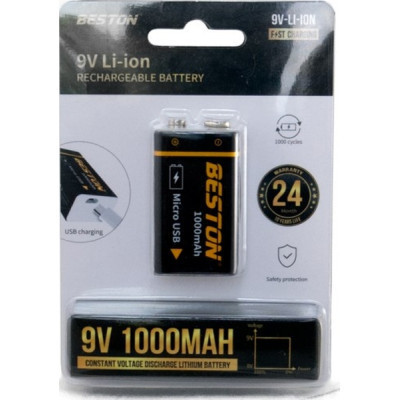 Акумулятор Beston CR-9V 1000mAh Li-ion (AAB1852)