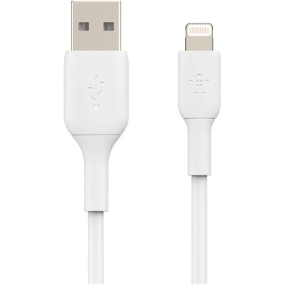 Дата кабель USB 2.0 AM to Lightning 1.0m 12W PVC (2 Pack) White Belkin (CAA001BT1MWH2PK)