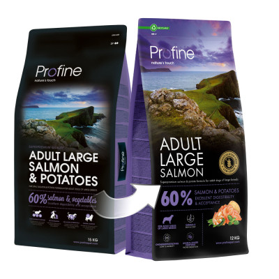 Сухий корм для собак Profine Large Salmon and Potatoes для дорослих собак великих порід 12 кг (8595602569519)