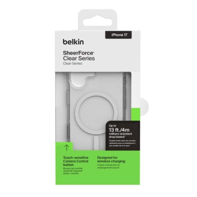 Чохол до мобільного телефона Belkin Magnetic Protective Clear iPhone 17 (MSA030HQCL)