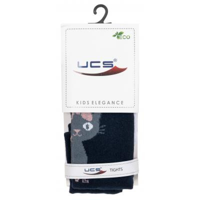 Колготки дитячі UCS Socks з котиком (M0C0301-2114-3G-blue)