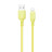 Дата кабель USB 2.0 AM to Lightning 1.0m soft silicone yellow ColorWay (CW-CBUL043-Y)